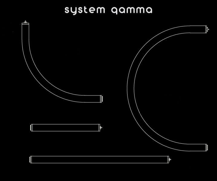 Archivos 2D de todos los segmentos del sistema Gamma (formato DWG, DXF)